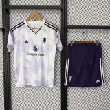 Manchester United  Away With Pants Sets  fans black 1:1 Quality Soccer Jersey   25-26