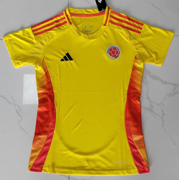 Columbia  Home women Fans  1:1 Quality Soccer Jersey  24-25
