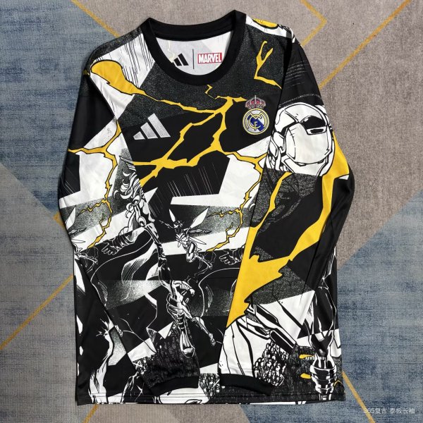 Real Madrid co-branded  Long Sleeve Special Edition Fans 1:1 Quality Soccer Jersey   25-26
