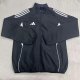 Adidas Windbreaker  Black 1:1 Quality Soccer Jersey  25-26