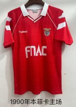 Retro Benfica  home fans 1:1 Quality Soccer Jersey  1990