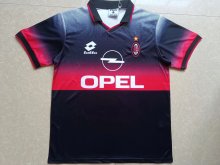 Retro AC Milan traning black  1:1 Quality Soccer Jersey  1995-1996