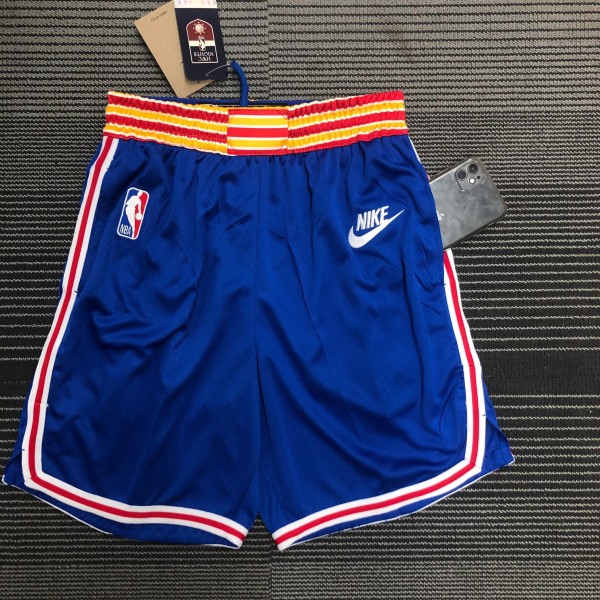 Golden State Warriors Blue 1:1 Quality NBA Pants 75 Year