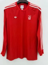 Liverpool T-shirt Retro Long Sleeve  Red 1:1 Quality Soccer Jersey 26-27