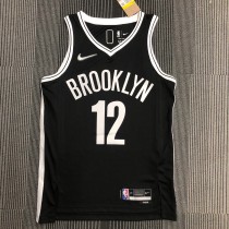 Brooklyn Nets Black #12 HARRIS 1:1 Quality NBA  Season Jerseys 75 Year