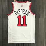 Chicago Bulls White #11 DEROZAN 1:1 Quality NBA  Season Jerseys  75 Year