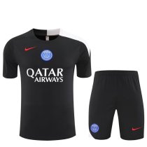 PSG Paris Training  Fans kits Black   1:1 Quality Soccer Jersey 25-26 (Kids And Man )