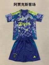AJAX away kids 1:1 Quality Soccer Jersey   24-25