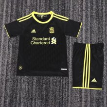 Retro Liverpool Third Away  Kids 1:1 Quality Soccer Jersey   2010-2011