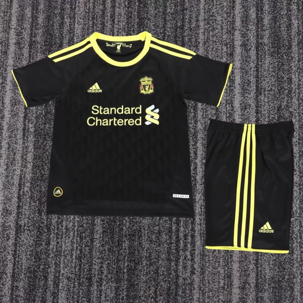 Retro Liverpool Third Away  Kids 1:1 Quality Soccer Jersey   2010-2011