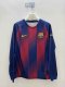 Barcelona Home Long Sleeve Fans (i没带广告 )1:1 Quality Soccer Jersey  25-26