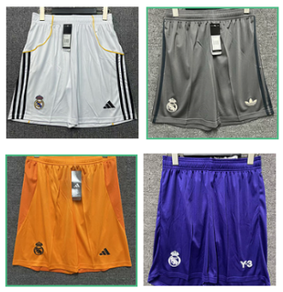 Real Madrid pant pants shorts  away home third away   1:1 Quality Soccer Jersey