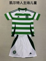Celtic home kids 1:1 Quality Soccer Jersey  24-25