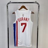 Brooklyn Nets Retro  White  #7 DURANT 1:1 Quality NBA  Season Jerseys 2023