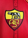Retro Roma Long Home 1:1 Quality Soccer Jersey  1999-2000