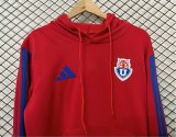 Universidad de Chile Hoodie Red   Jacket  Tracksuit  1:1 Quality Soccer Jersey  26-27
