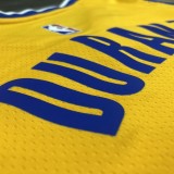Golden State Warriors  V-neck Yellow JORDAN #35 DUEANT 1:1 Quality NBA Season Jerseys 2021