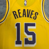 Los Angeles Lakers  Yollow #15  REAVES   1:1 Quality NBA Season Jerseys  2023