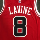 Chicago Bulls Red #8 LAVINE 1:1 Quality NBA  Season Jerseys  75 Year