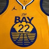 Golden State Warriors  V-neck Yellow JORDAN #22 WINGGINS  1:1 Quality NBA Season Jerseys 2021