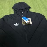 Adidas Clover Windbreaker  Interchange Jacket Black  White 1:1 Quality Soccer Jersey  25-26