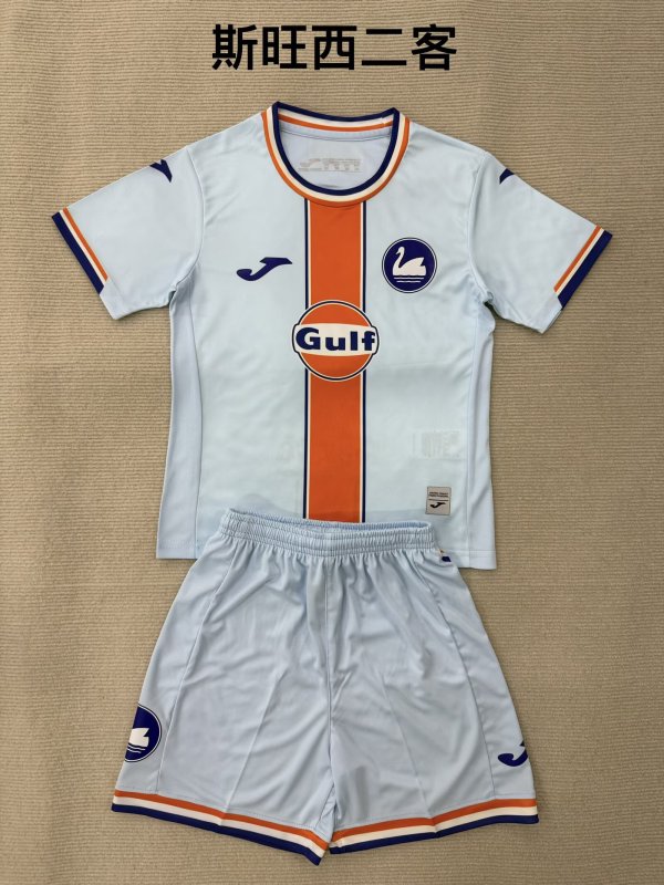 Swansea City Third Away Fans 1:1 Quality Soccer Jersey   25-26 (kids and man )
