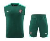 Portugal Training clothing Vest  set  1:1 Quality Soccer Jersey    24-25