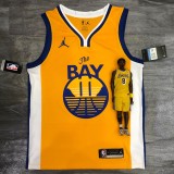 Golden State Warriors  V-neck Yellow JORDAN #11 THOMPSON  1:1 Quality NBA Season Jerseys 2021
