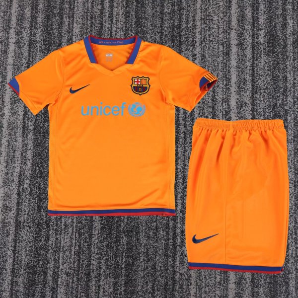 Retro Barcelona Away  Kids   1:1 Quality Soccer Jersey 2006-2007