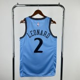 Los Angeles Clippers City Edition #2 LEONARD   Blue NBA Jerseys  2025