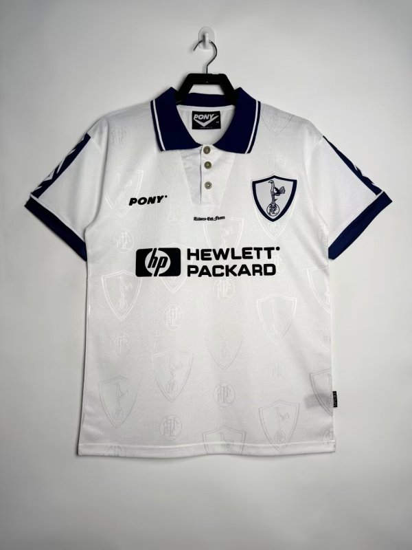 Retro Tottenham Home  1:1 Quality Soccer Jersey  1995-1997