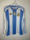 Argentina Home  Long Sleeve Fans 3 stars  1:1 Quality Soccer Jersey   24-25