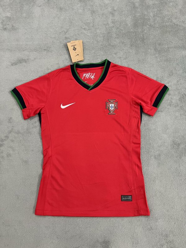 Portugal  home Women Fans  1:1 Quality Soccer Jersey   24-25