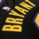 Los Angeles Lakers  Kobe #8 BRYANT   Round neck  Black Latin NBA Jersey