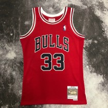 Chicago Bulls Red #33 PIPPEN 1:1 Quality NBA  Season Jerseys  1998