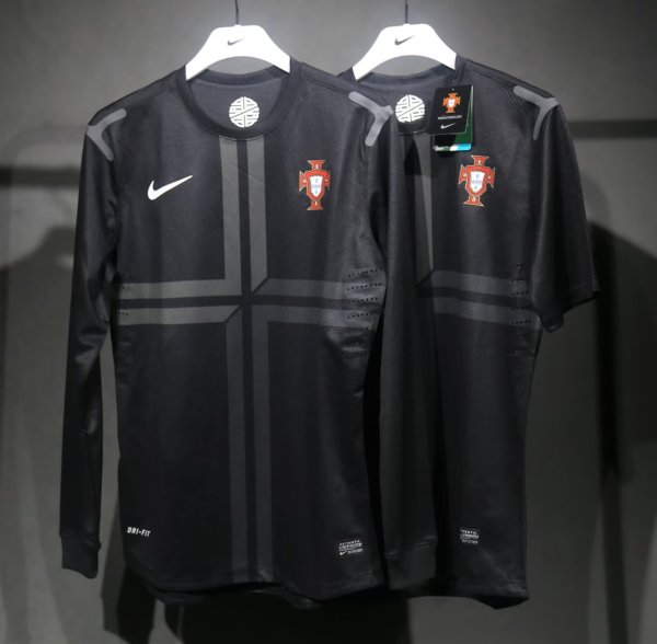 Retro Portugal player Away  long 1:1 Quality Soccer Jersey  2013