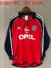 Retro Bayern Munich long Home 1:1 Quality Soccer Jersey  2000-2001