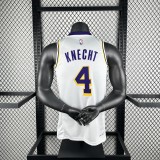Los Angeles Lakers  White #4 KNECHT  1:1 Quality NBA Jerseys  2023