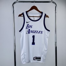 Los Angeles Lakers City Edition White #1 RUSSELL 1:1 Quality NBA Season Jerseys  2023