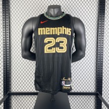 Memphis Grizzlies  City Edition stripe Black  #23 ROSE  1:1 Quality NBA Jerseys 2021