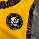 Brooklyn Nets Commemorate Edition Yellow #7 DURANT 1:1 Quality NBA  Season Jerseys 2020