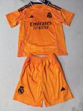 Real Madrid  away kids  1:1 Quality Soccer Jersey  24-25