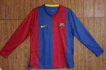 Retro Barcelona Long  Home  1:1 Quality Soccer Jersey  2006-2007