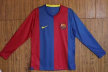 Retro Barcelona Long  Home  1:1 Quality Soccer Jersey  2006-2007