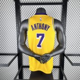 Los Angeles Lakers Yellow #7 ANTHONY 1:1 Quality NBA Season Jerseys 2023