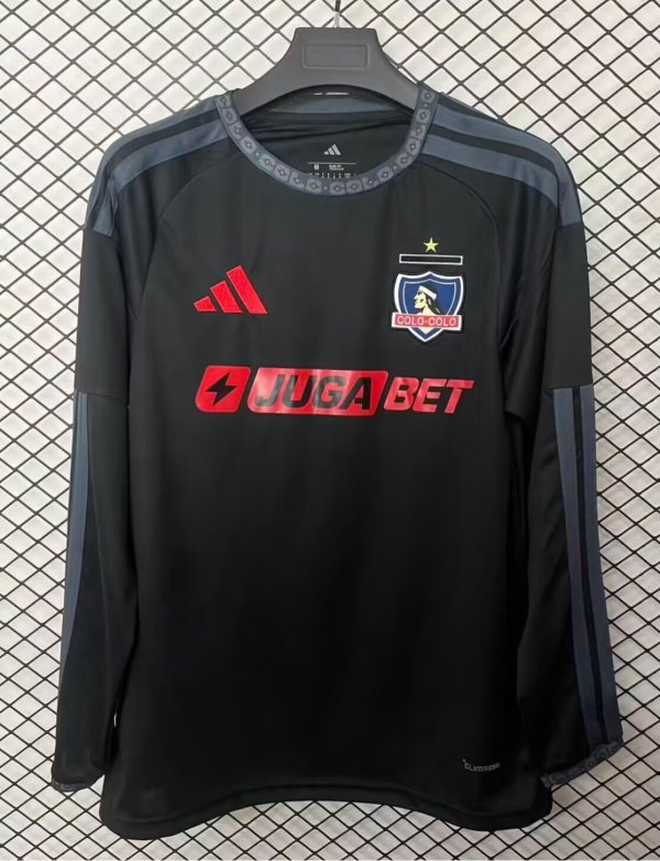 Colo-Colo Away Long Sleeve Fans  1:1 Quality Soccer Jersey  26-27