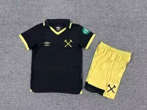 West Ham Third  Away kids  1:1 Quality Soccer Jersey  25-26