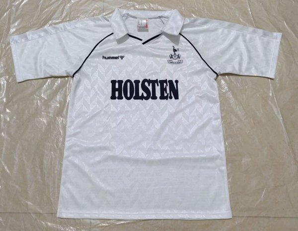 Retro Tottenham home  1:1 Quality Soccer Jersey  1987