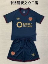 Heart of Midlothian third away  kids  1:1 Quality Soccer Jersey   24-25
