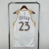 Chicago Bulls White City Edition #23 JORDAN 1:1 Quality NBA  Season Jerseys 2025